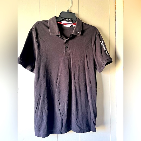 Calvin Klein Men's Dark Polo Shirt Size Medium - Picture 1 of 10